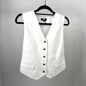 DKNY Linen Blend Vest